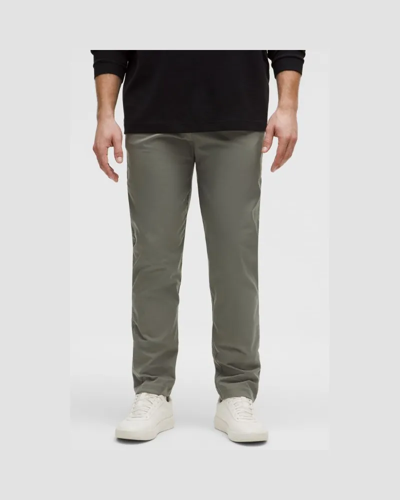 LULULEMON ABC Chinohose im Classic Fit Weicher Twill für Männer – 86 cm – Größe in Grey Sage Grey