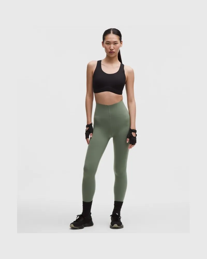 LULULEMON Glow Up Leggings mit hohem Bund für Frauen – 64 cm – Größe in Willow Leaf Willow