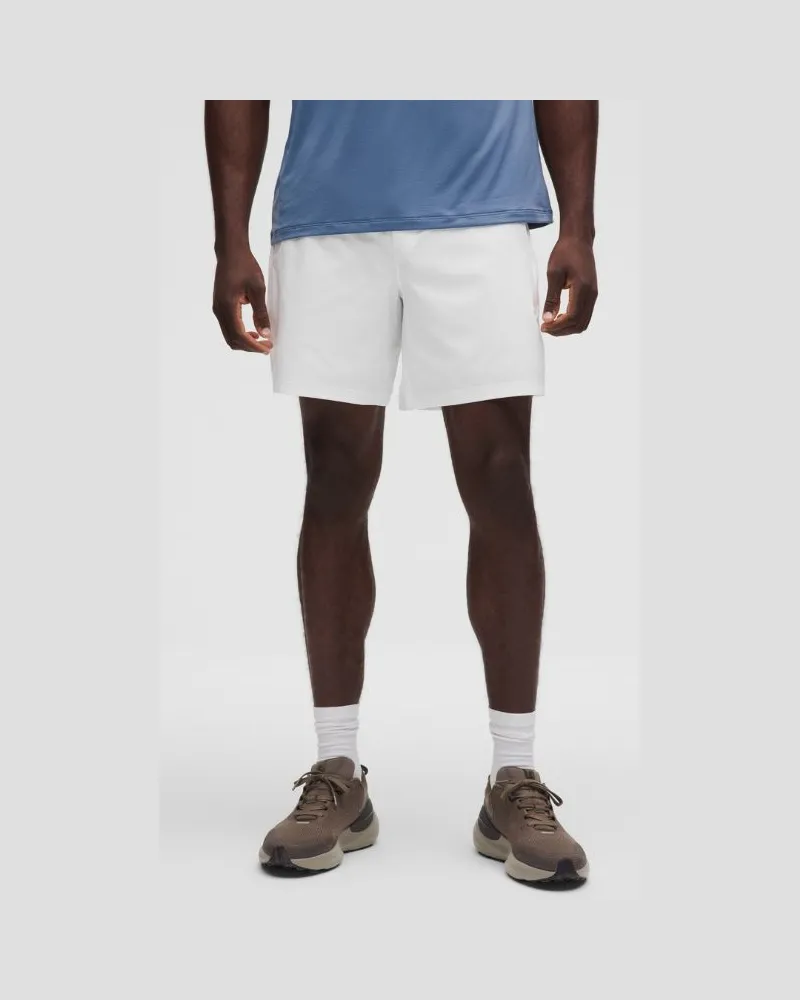 LULULEMON Pace Breaker Shorts mit Liner für Männer – 18 cm – Größe in White White