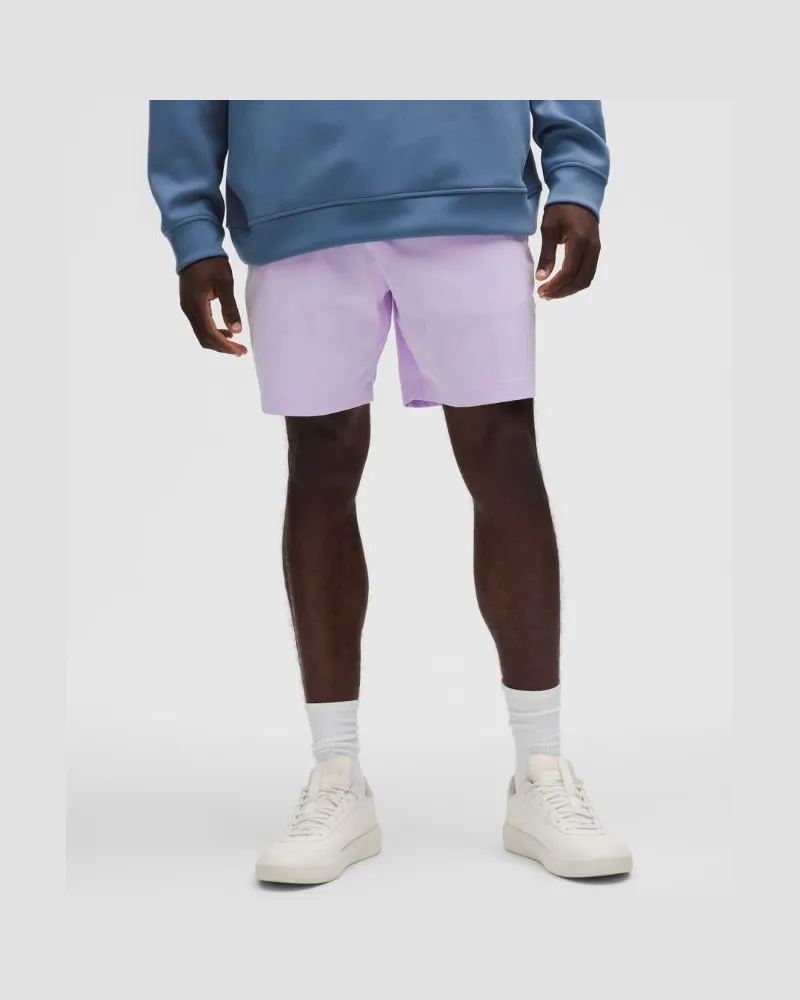 LULULEMON ABC Pull-on-Shorts aus für Männer – 18 cm – Größe in Lavender Frost Lavender