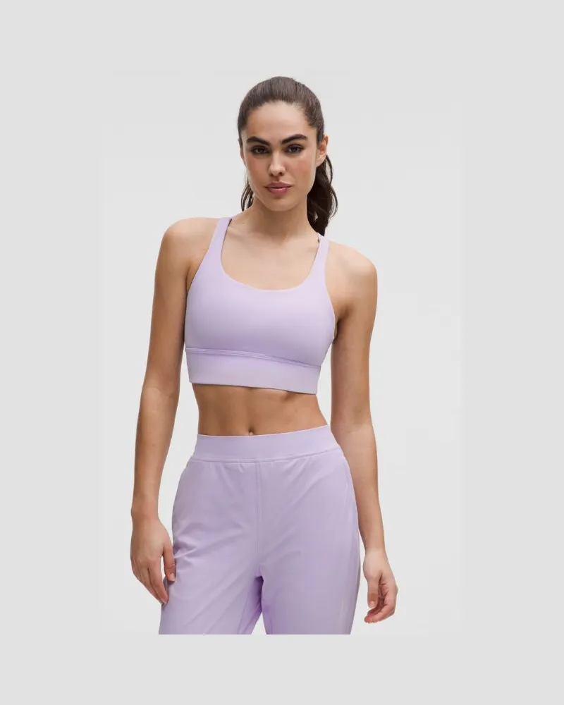 LULULEMON Energy BH Lang für Frauen – Größe in Lavender Frost Lavender