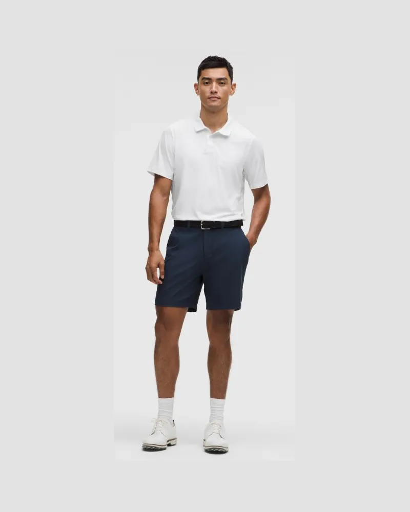 LULULEMON Sport-Poloshirt mit kurzen Ärmeln und Logo e Passform für Männer – Größe in White White