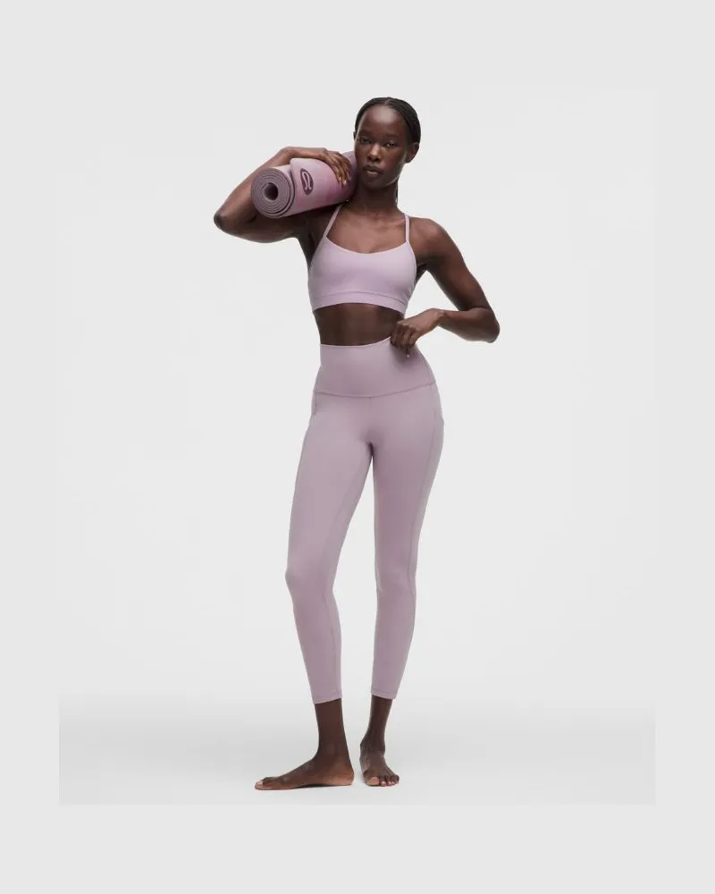 LULULEMON Align Hose mit hohem Bund und Taschen für Frauen – 64 cm – Größe in Lotus Lavender Lotus