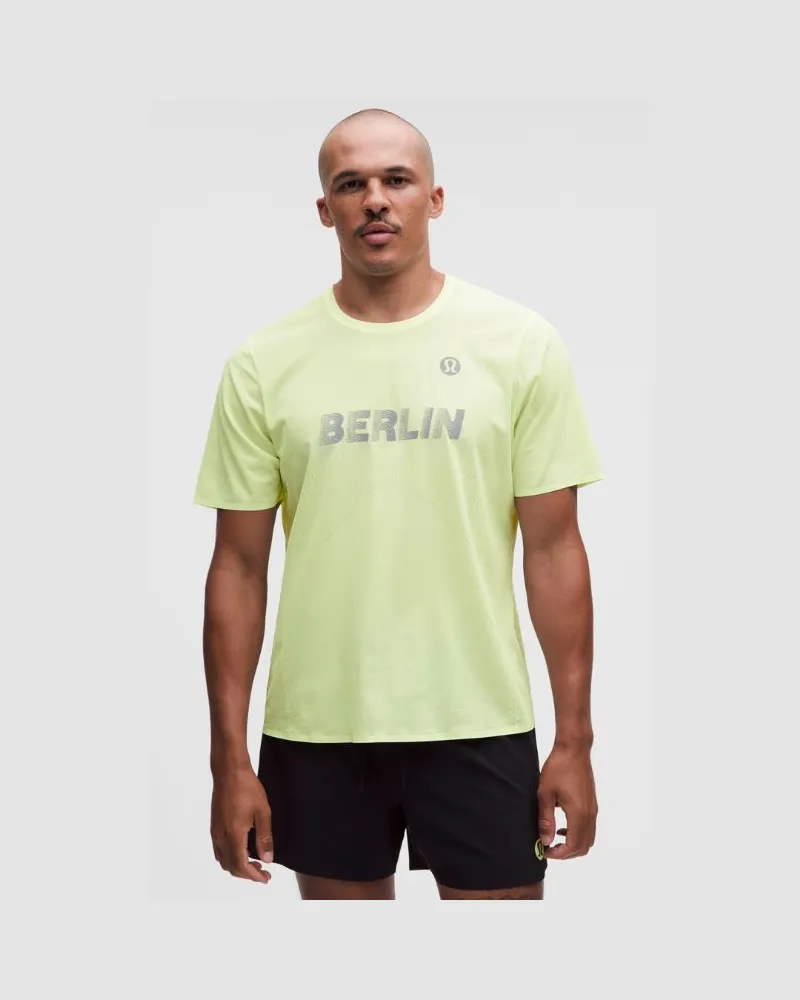 LULULEMON Men's Fast and Free Short-Sleeve Shirt Berlin '26 – Größe in Elixir Elixir
