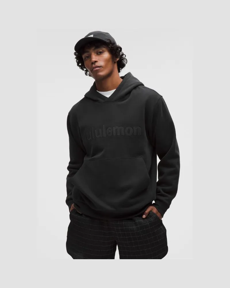 LULULEMON Steady State Pullover Hoodie Wordmark für Männer – Größe in Black Black