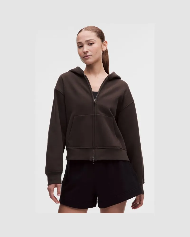 LULULEMON Steady State SuperLoft-Hoodie mit Reißverschluss für Frauen – Größe in Mahogany Muse Mahogany