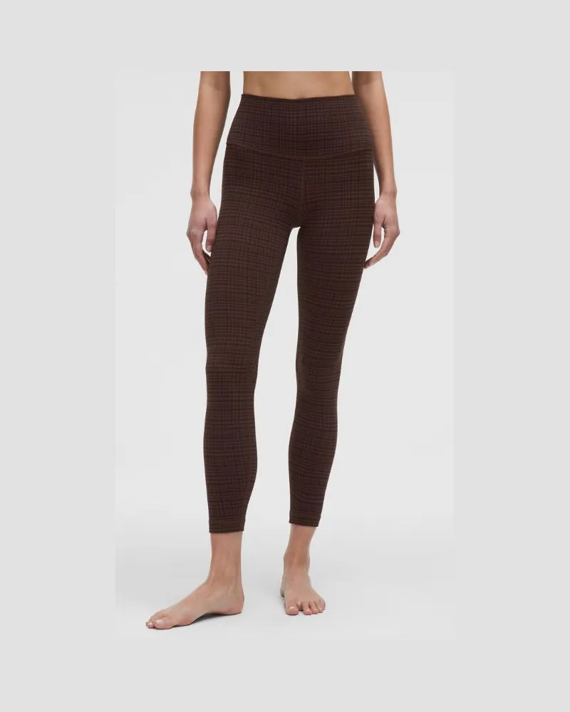 LULULEMON Align Hose mit hohem Bund für Frauen – 63,5 cm – Größe in Glow Grid Lava Cake Multi Glow