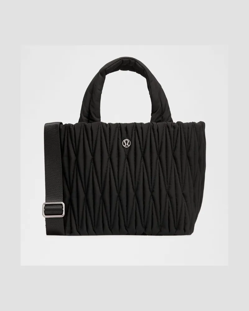 LULULEMON Diamond Quilt Tote Bag Mini 5L in Black Black