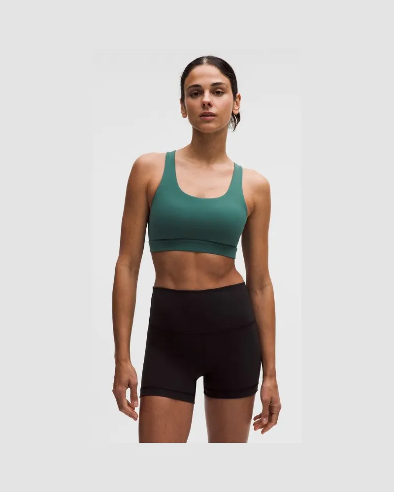 LULULEMON Wunder Train Mesh-Back Bra Medium Support, B/C Cup für Frauen – Größe in Deep Marina Deep