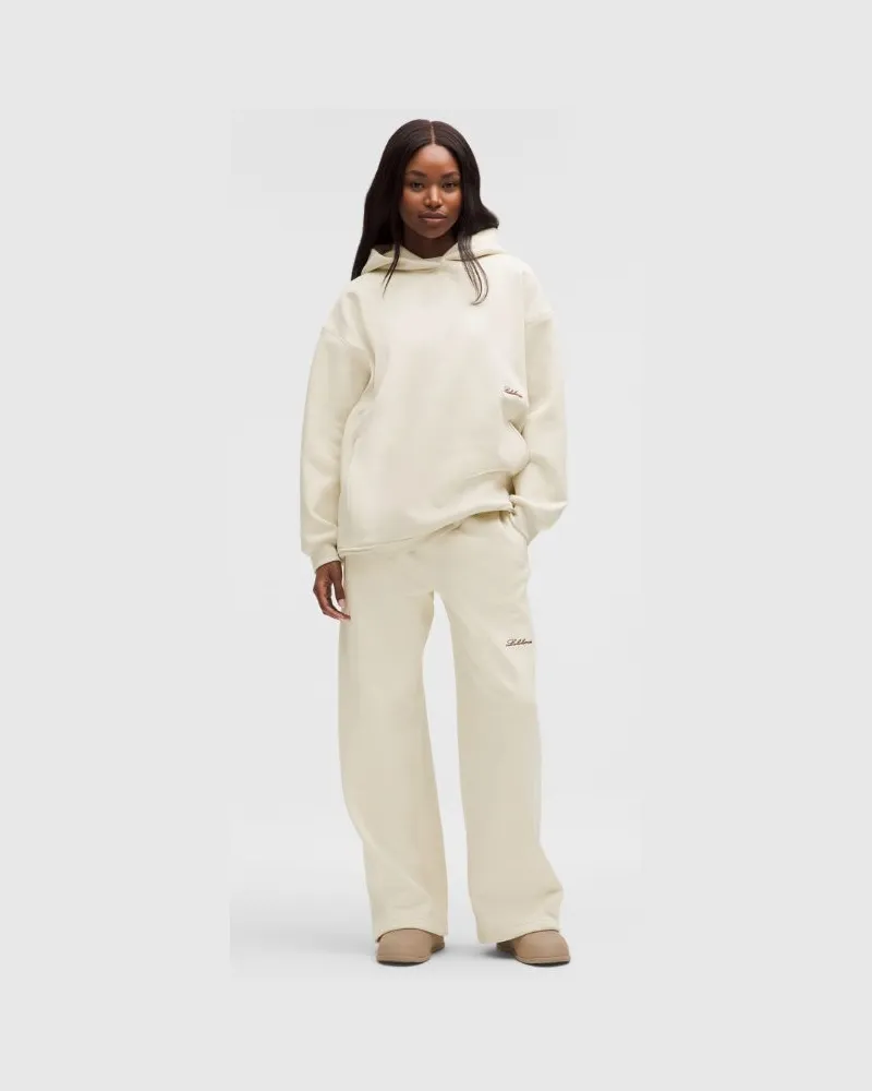 LULULEMON Big Cozy Hose mit weitem Bein im Ultra-Oversized Fit Normale Länge für Frauen – Größe in Light Ivory Light