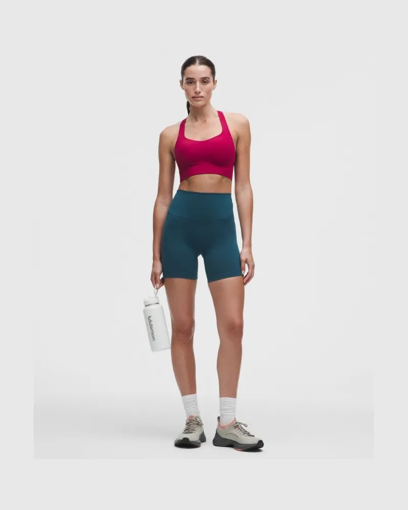 LULULEMON Wunder Train No Line Shorts mit hohem Bund für Frauen – 15 cm – Größe in Remixed Marine Remixed