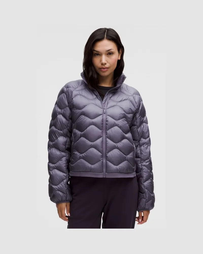 LULULEMON Featherweight 900-Down-Fill Quilted Jacket für Frauen – Größe in Grape Mist Grape