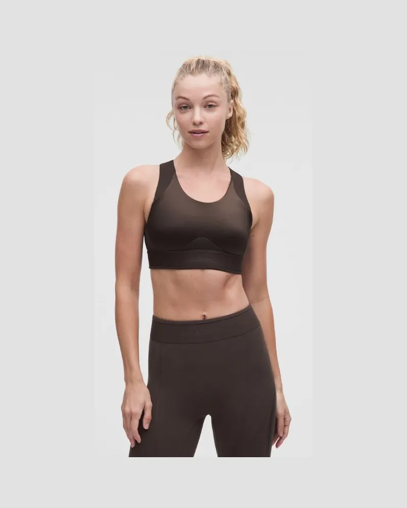 LULULEMON License to Train-BH mit Racerback und Glanz-Finish für B/C-Cups für Frauen – Größe in Mahogany Muse Mahogany
