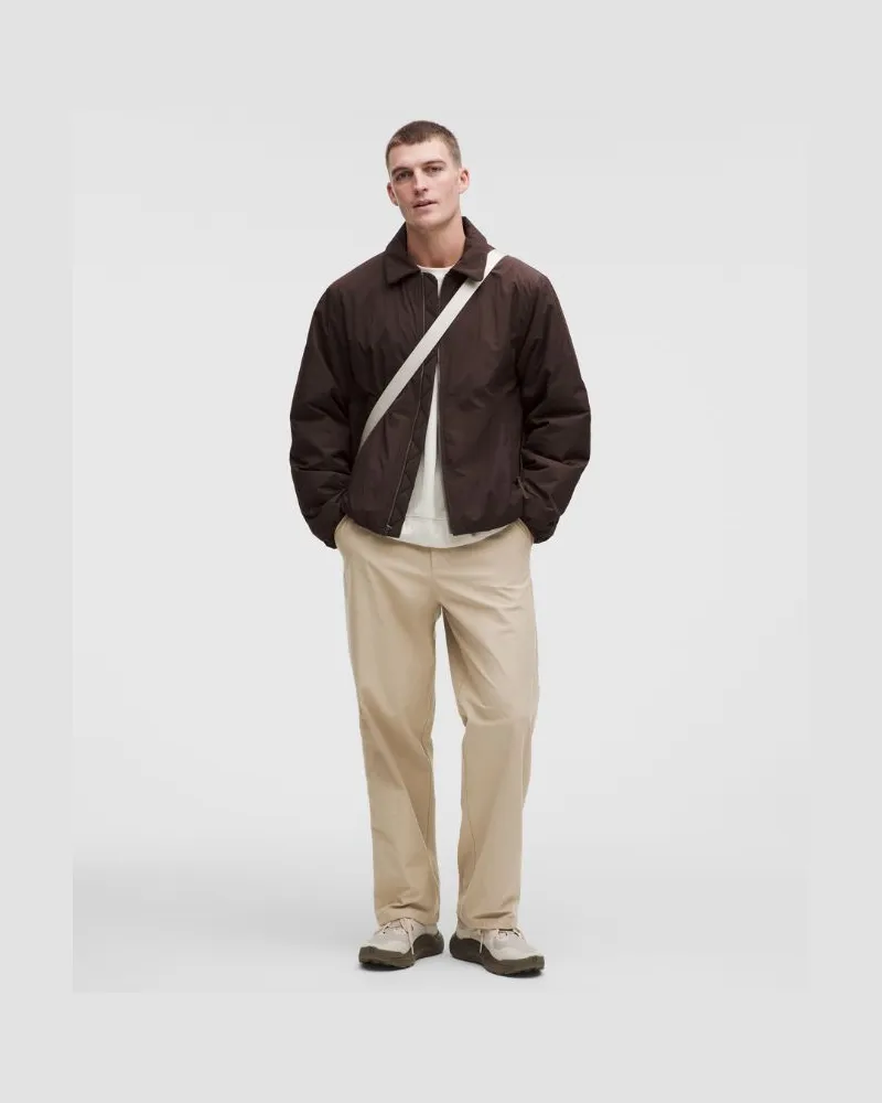 LULULEMON Slacker-Hose mit geradem Bein im Loose Fit Leicht für Männer – 81 cm – Khaki – Größe Rumble