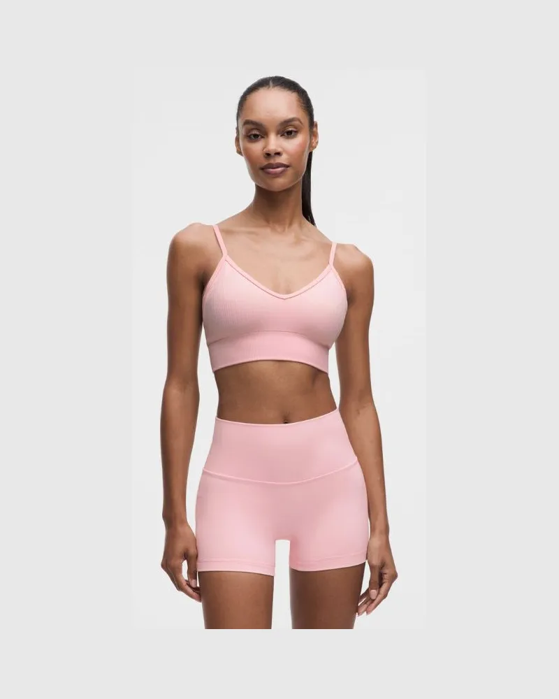 LULULEMON Ebb To Street BH Leichter Halt für B/C-Cups für Frauen – Größe in Pink Pearl Pink