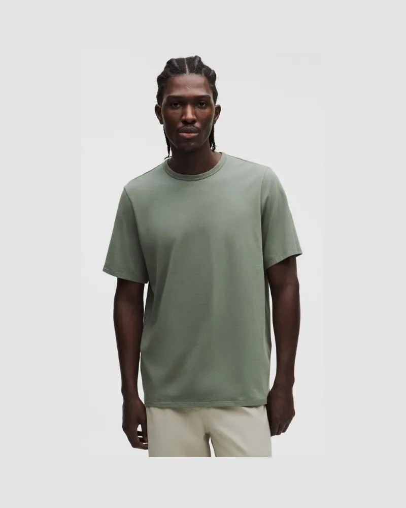 LULULEMON T-Shirt aus Bio- im Classic Fit für Männer – Größe in Willow Leaf Willow