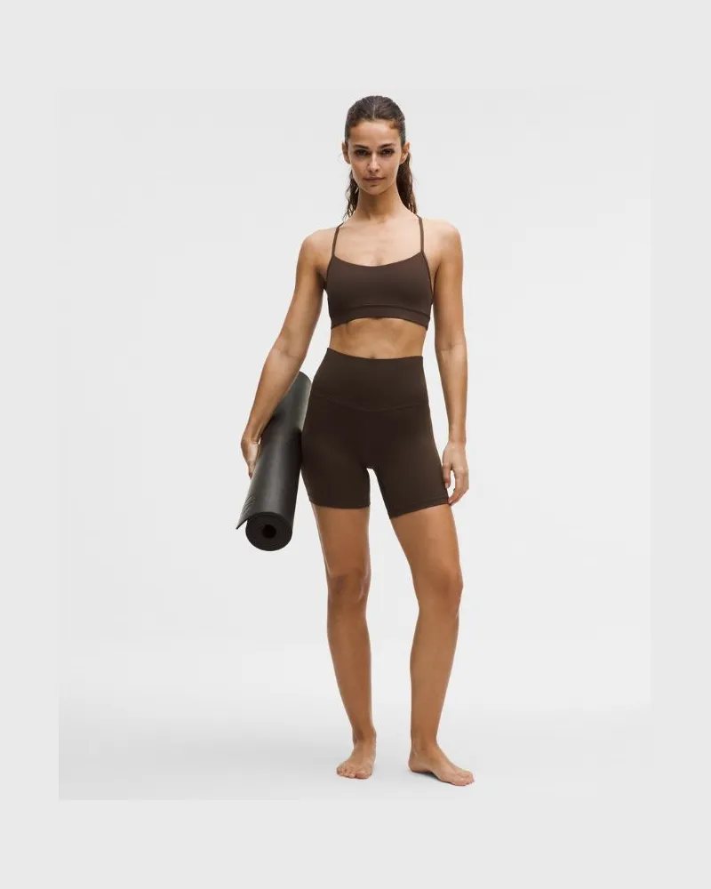LULULEMON Align Shorts mit hohem Bund für Frauen – 15 cm – Größe in Walnut Crunch Walnut