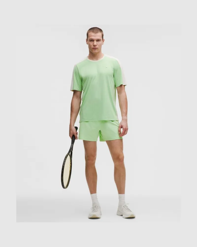 LULULEMON Tennisshorts mit Mesheinsätzen für Männer – 13 cm – Größe in Kale Krush/Light Ivory Kale