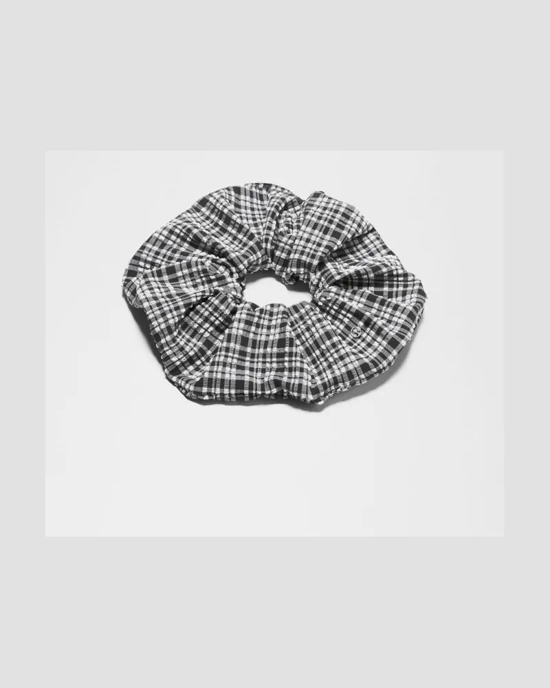 LULULEMON Uplifting Oversized Scrunchie – Schwarz/Weiß Blister