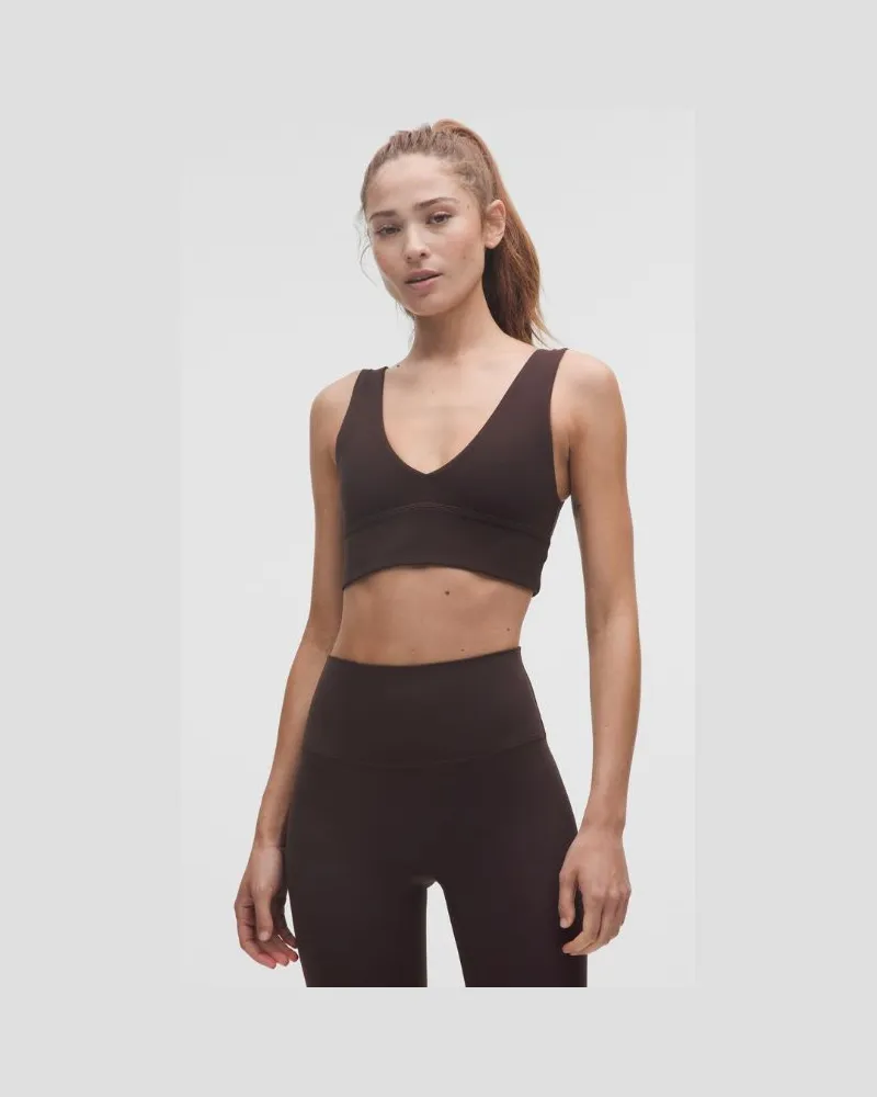 LULULEMON Align BH mit V-Ausschnitt Leichter Halt A/B-Cups für Frauen – Größe in Sequoia Sequoia