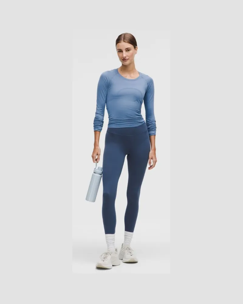 LULULEMON Wunder Train Leggings mit hohem Bund für Frauen – 64 cm – Größe in Blue Twill Blue