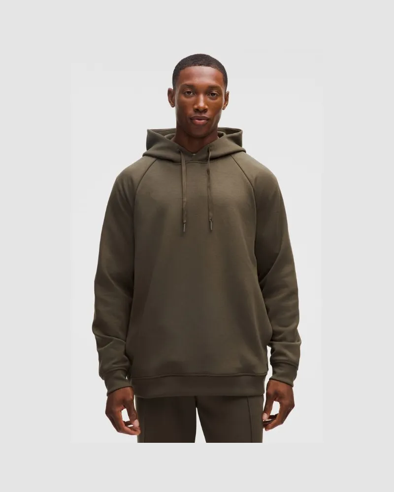 LULULEMON Smooth Spacer Hoodie im Classic Fit für Männer – Größe in Olive Brown Olive
