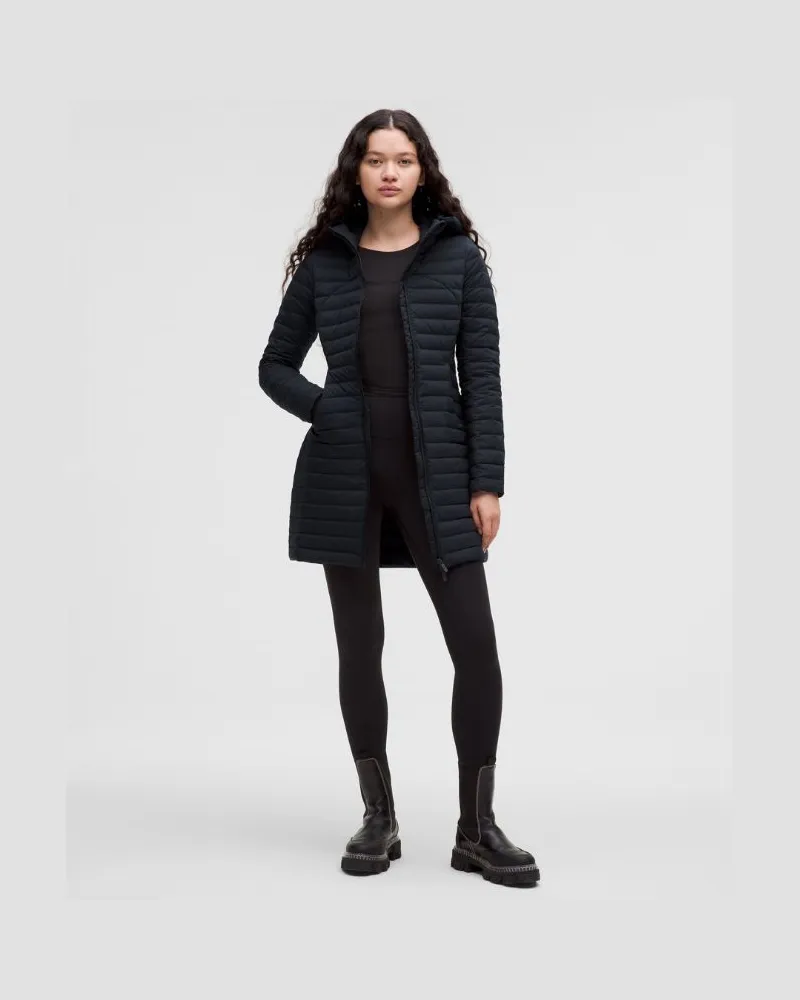 LULULEMON Pack It Down Lange Daunenjacke mit Füllkraft 700 für Frauen – Größe in True Navy True