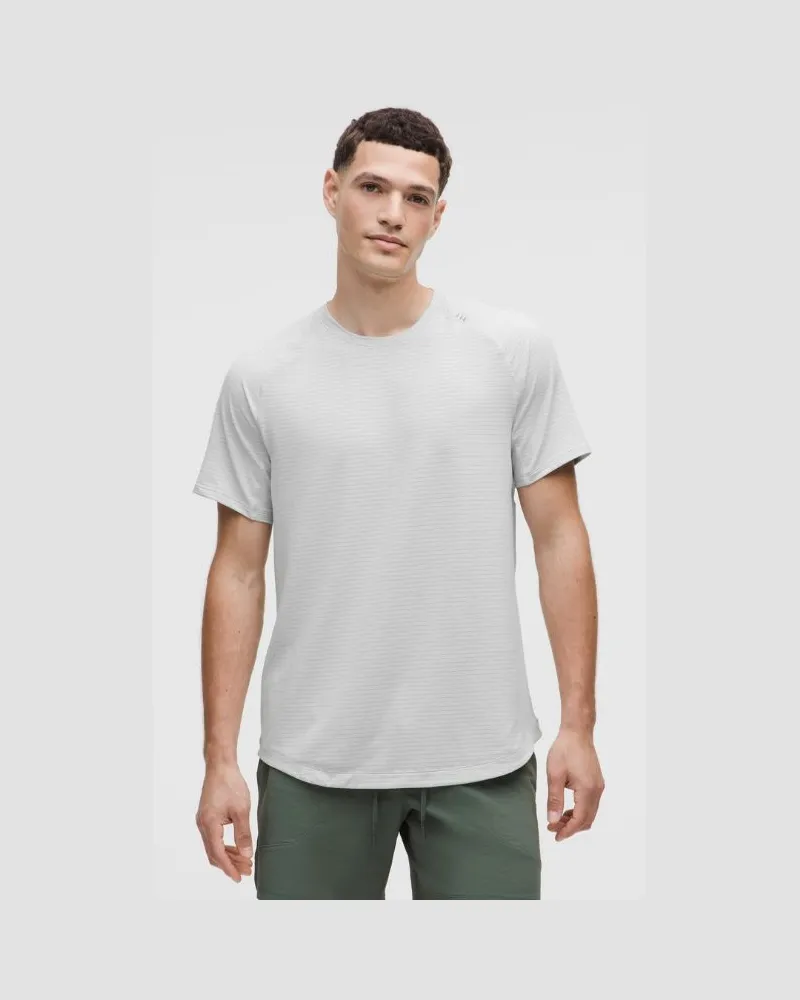 LULULEMON License to Train Kurzarmshirt für Männer – Größe in Heathered Vapor Heathered