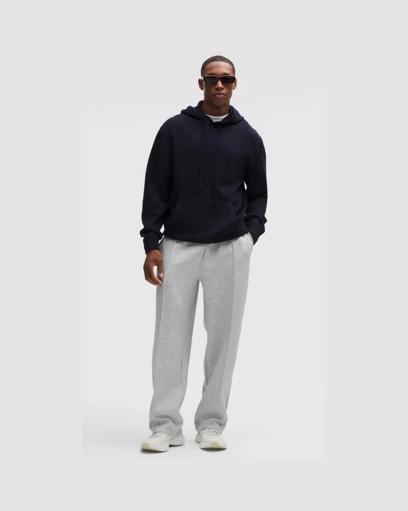 LULULEMON Smooth Spacer Pintuck-Hose Normale Länge für Männer – Größe in Heathered Core Light Grey Heathered