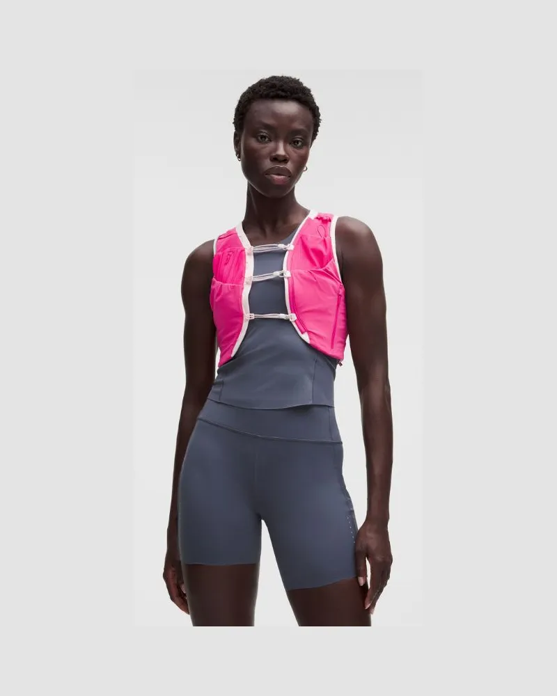 LULULEMON Fast and Free Trailrunning-Weste – Größe in Flamingo Fun Tone/Pink Pearl Flamingo