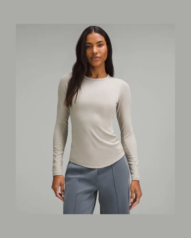 LULULEMON Hold Tight Langarmshirt für Frauen – Größe in Riverstone Riverstone