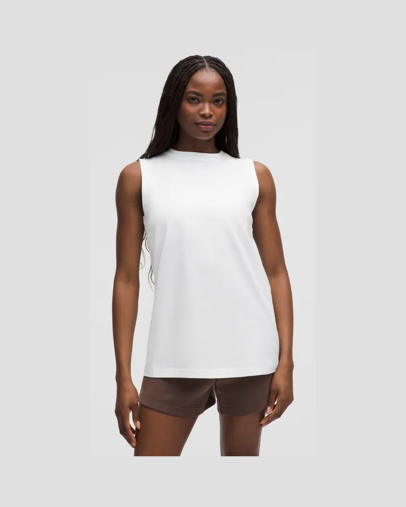 LULULEMON All Yours Tanktop aus Bio- für Frauen – Größe in White White