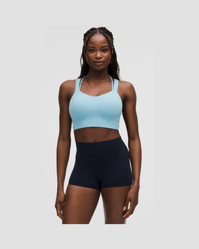 LULULEMON Like a Cloud Longline-BH Leichter Halt D/DD-Cups für Frauen – Größe in Washed Blue Washed