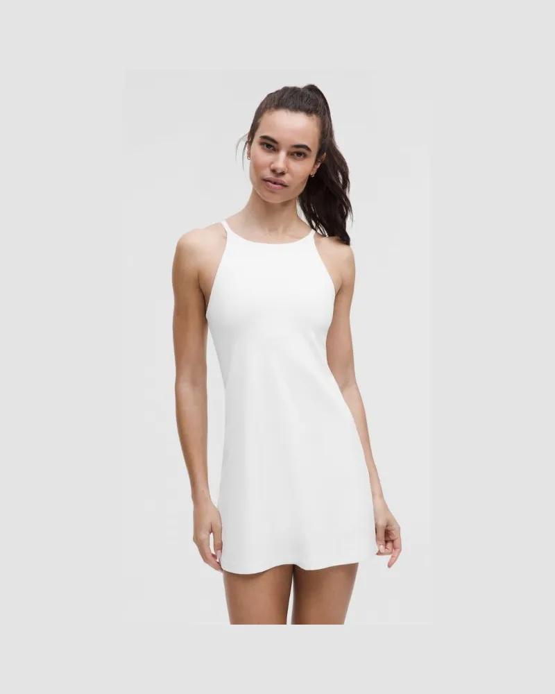 LULULEMON Align Hochgeschlossenes Kleid Leichter Halt für A/B-Cups für Frauen – Größe in White White