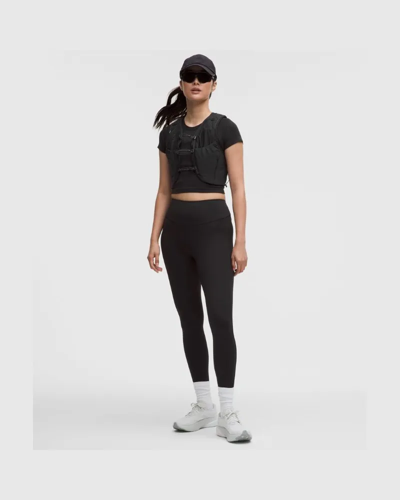 LULULEMON Fast and Free Leggings mit hohem Bund und 1 Tasche, Evolve für Frauen – 64 cm – Größe in Black Black