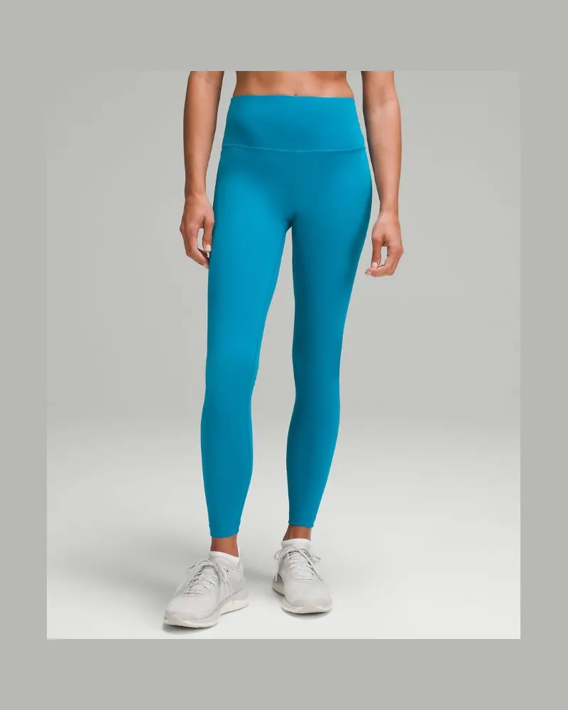 LULULEMON Wunder Train Leggings mit hohem Bund für Frauen – 71 cm – Größe in Hawaiian Blue Hawaiian