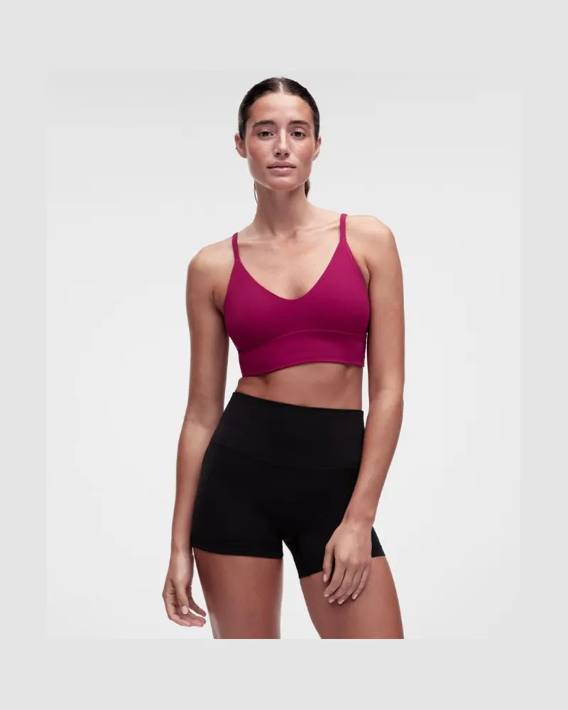 LULULEMON Focuser BH mit U-Ausschnitt Leichter Halt für A/B-Cups für Frauen – Größe in Raspberry Rave Raspberry