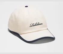 Baseballkappe Baumwoll-Canvas. – Größe in Natural/True Navy
