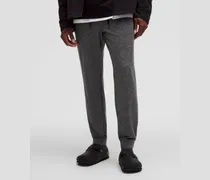 Soft Jersey Jogginghose Normale Länge für Männer – Größe in Heathered Black/Heathered Graphite Grey