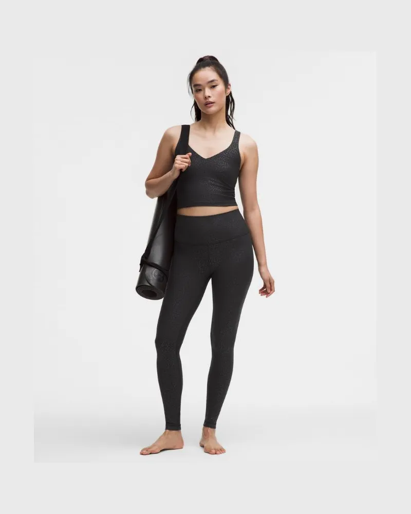 LULULEMON Align Leggings mit hohem Bund für Frauen – 71 cm – Größe in Leopardo Shift Micro Emboss Black Leopardo