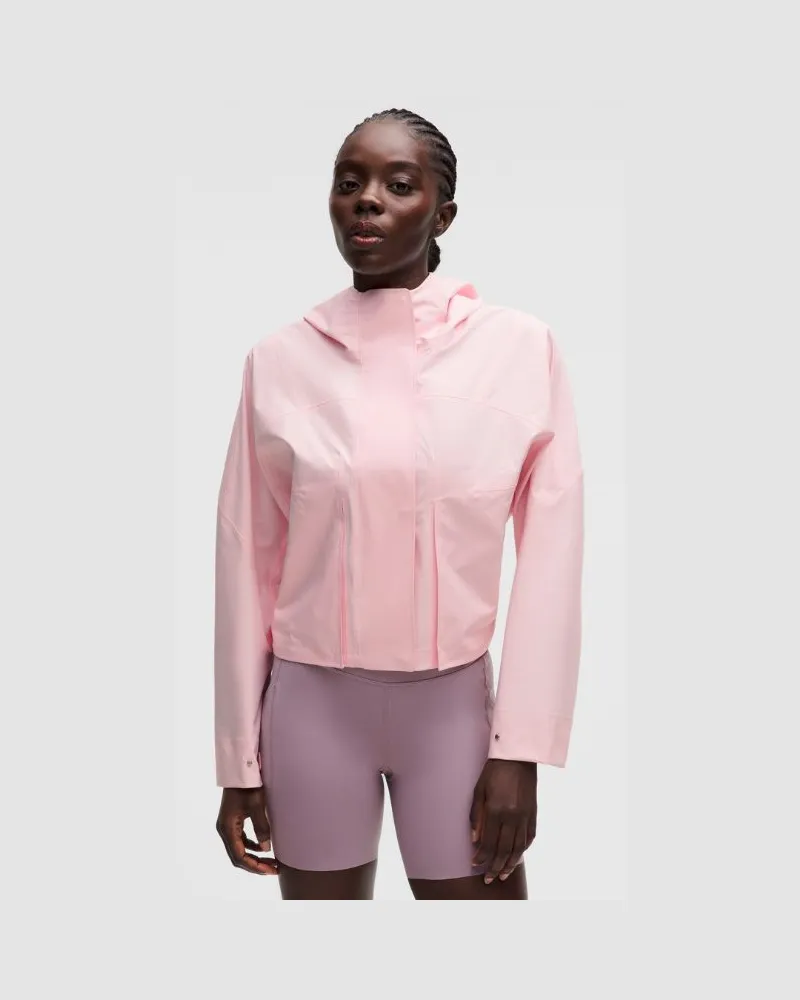 LULULEMON Rain Chaser Jacke für Frauen – Größe in Pink Pearl Pink