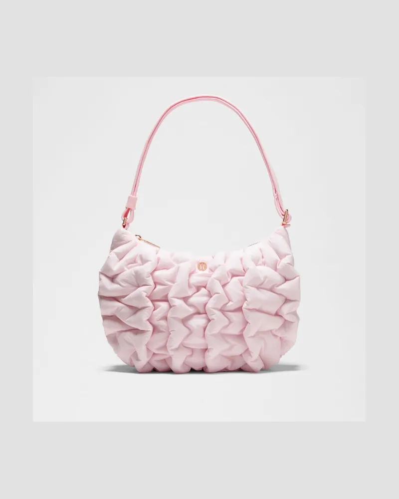 LULULEMON Quilty Puff-Umhängetasche 4 Gold – Größe Pink