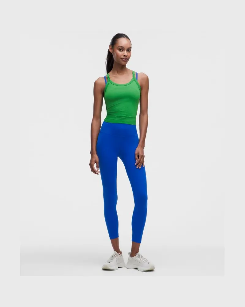 LULULEMON Wunder Train No Line High-Rise Leggings 25" für Frauen – Größe in Beach Ball Blue Beach
