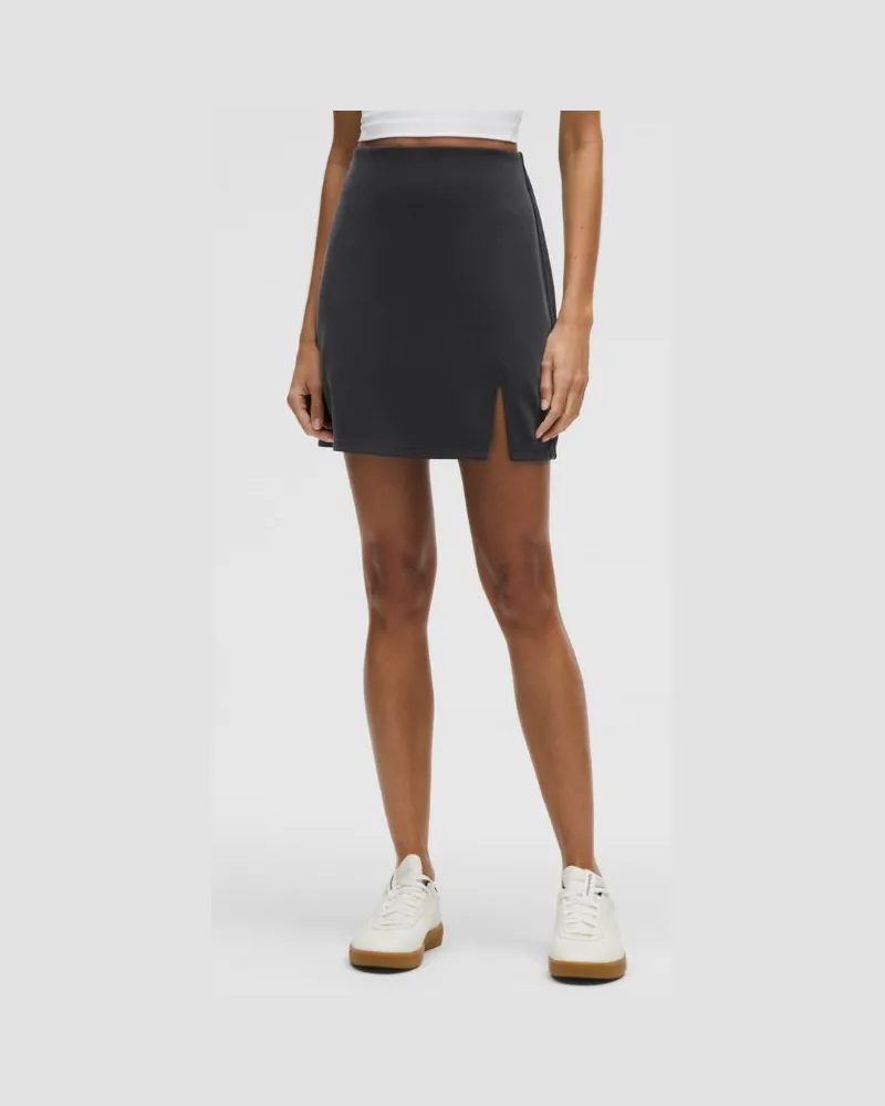 LULULEMON Minirock mit hohem Bund aus Softstreme für Frauen – Größe in Black Black