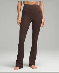 LULULEMON Align Hose mit hohem Bund und leicht ausgestelltem Bein, geripptes Material Normale Hosenlänge Espresso