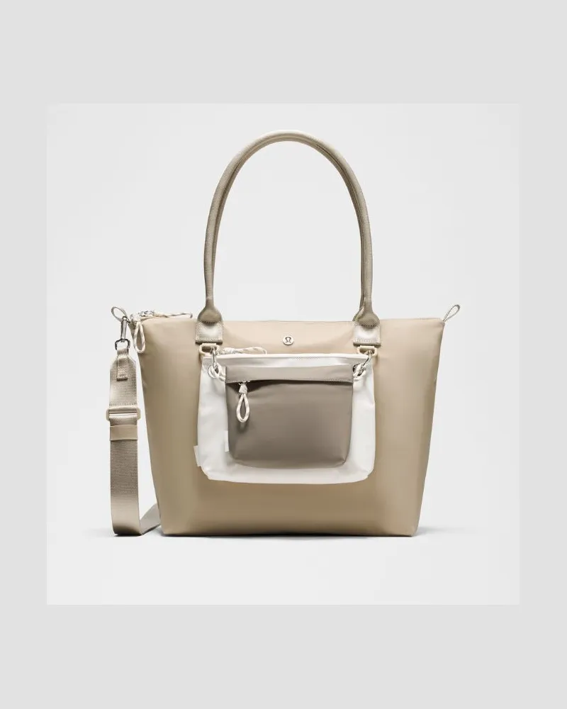 LULULEMON Modulare Tote-Bag mit mehreren Taschen – Khaki Rumble