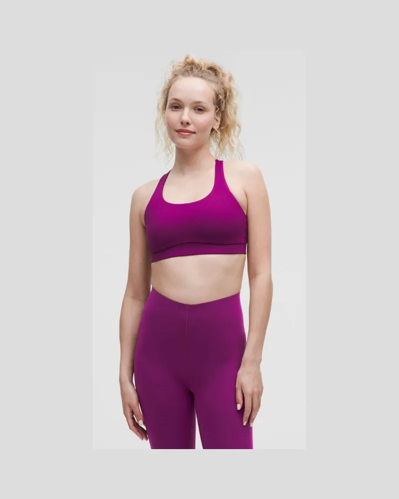 LULULEMON Energy BH mit mittlerem Halt für B–D-Cups Evolve für Frauen – Größe in Chilled Grape Chilled