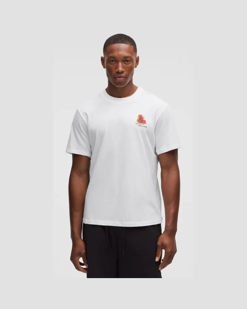 LULULEMON Zeroed In Kurzarmshirt Grafik für Männer – Größe in White White