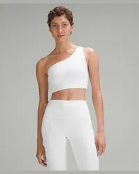 LULULEMON Align Asymmetrischer BH Leichter Halt A/B-Cups White