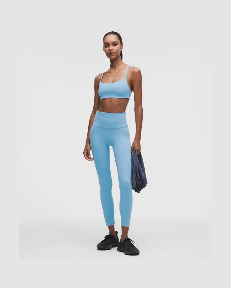 LULULEMON Wunder Train No Line High-Rise Leggings 25" für Frauen – Größe in Dreamy Blue Dreamy